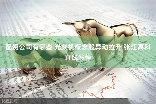 配资公司有哪些 光刻机概念股异动拉升 张江高科直线涨停