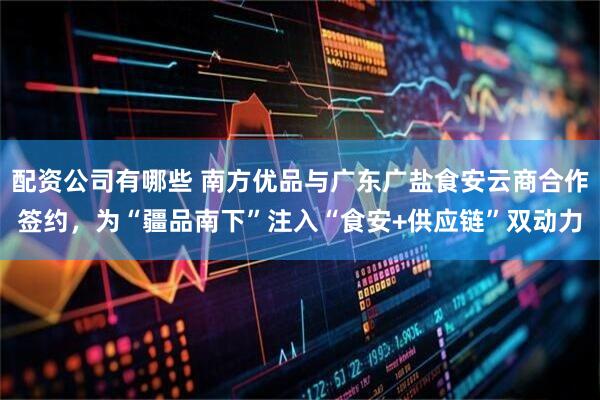配资公司有哪些 南方优品与广东广盐食安云商合作签约，为“疆品南下”注入“食安+供应链”双动力